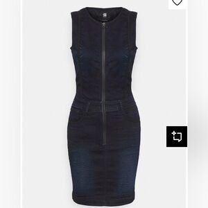 G-Star RAW Dark Blue Denim Mini Dress